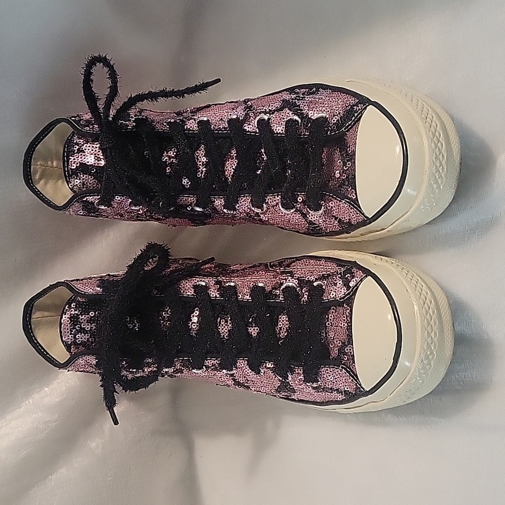 Converse Chuck 70 black and lavender sequins. Women's size 11.5 Men's size 9.5